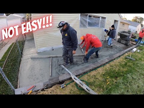 This concrete job was tricky!