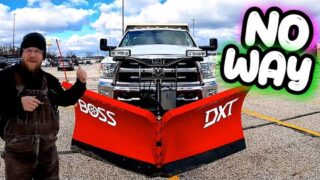 BOSS SNOWPLOW JUST HOOKED OUR DUMP TRUCK UP BIG TIME!