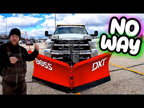 BOSS SNOWPLOW JUST HOOKED OUR DUMP TRUCK UP BIG TIME!
