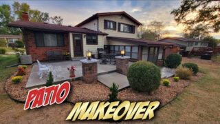 CONCRETE PATIO MAKEOVER | AMAZING BACKYARD TRANSFORMATION
