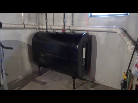 LEAKING OIL TANK REMOVE OLD INSTALL NEW