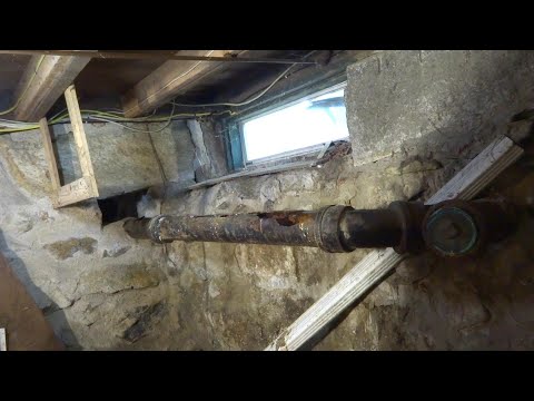 OLD CASTIRON DRAIN LINE ALL ROTTED – CUT OUT AND REPLACE