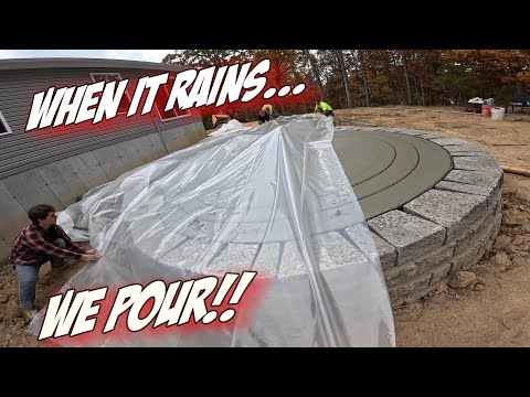 Patio | Sitting Wall | Columns PT.2 Pour Day