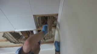 SECOND FLOOR SHOWER LEAKING JUST MOVED IN