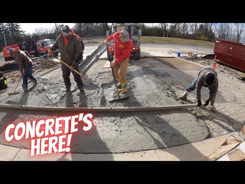 Surprise late season driveway pour!