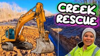WE ARE DIGGING OUT OUR NEGLECTED HOMESTEAD CREEK!