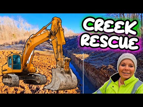WE ARE DIGGING OUT OUR NEGLECTED HOMESTEAD CREEK!