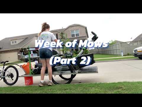 14yr Old Girl Making $264 in a Week Mowing Lawns (Part 2)