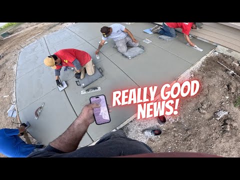 Victory is back! Good news and a great day! Concrete's here